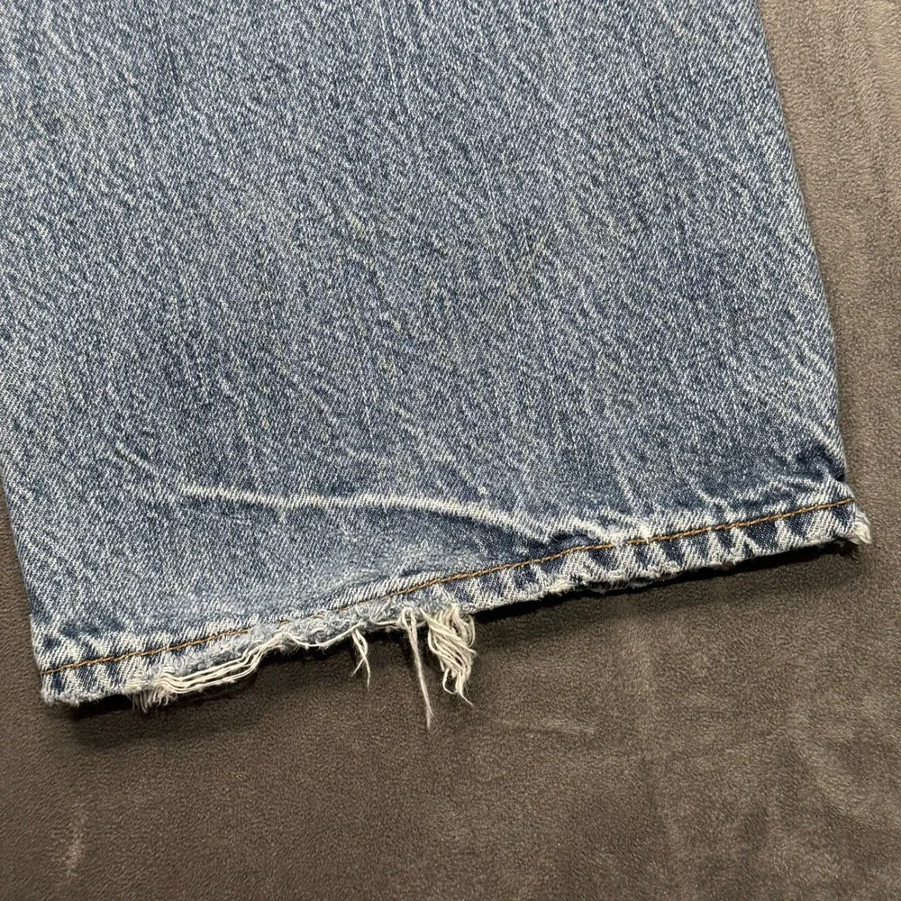 Abercrombie & Fitch Jeans Mens 31x30 Blue Light Wash Distressed Straight Leg Y2K
